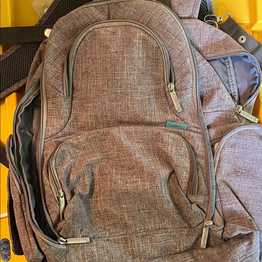 Gray Backpack/diaperbag